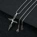 Cross Pendant Necklace With Loop, Japanese Korean Fashion Minimalist, Men Women's Trend, Hip-hop Versatile, Autumn And_ipsvogv.com