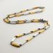 Stainless steel Jewelry necklace handmade melon seed chain Bevel diamond chain vacuum plating room gold men's and women's chain_ipsvogv.com