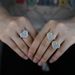 Women's Jewelry Heart Shaped Zircon Ring Fashion Trend Inlaid Zircon Ladies Ring Jewelry_ipsvogv.com