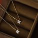 S925 Sterling Silver Necklace Female Lucky Clover Plated 14K Gold Super Flash Four Leaf Clover Advanced Pendant Necklace_ipsvogv.com