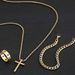 Cross Set Titanium Steel Jewelry Vacuum Plating_ipsvogv.com