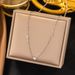2023 New Compact Opposite Sex Love Necklace, Women's Collarbone Chain, Summer Student Minimalist Titanium Steel Jewelry_ipsvogv.com