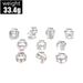 New Combination Fashion Personality Love Colorful Opening 10 Piece Set Ring_ipsvogv.com