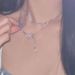 love Fall In At A Glance~Pure Desire Butterfly Necklace Micro Inlaid With Zircon Water Droplets Neck Light ! Luxury, Niche Luxury,_ipsvogv.com