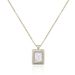 Design A Square Shaped Mother Of Pearl Necklace With French Style Light Luxury Temperament, Niche High-end Sense,_ipsvogv.com