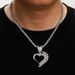 Love Alloy Pendant Hip Hop Personalized Design Cuban Chain Trendy Men's Necklace_ipsvogv.com