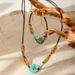 Bohemian Turquoise Pendant Necklace - High-End Stainless Steel Chain For Women_ipsvogv.com