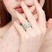 Butterfly Starry Women's Style Zhou Ye Huang Xiaoyun Same Love Pearl Drip Oil Wide Edition Ring Opening Adjustable_ipsvogv.com