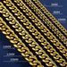 Men's Jewelry 6 14MM Titanium Steel Cuban Chain Trendy Hip Hop Stainless Steel Encryption Necklace Men's Bracelet Does Not Fade All Match Necklace_ipsvogv.com