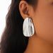Exaggerated Textured Wrinkle Light Luxury Style Large Geometric Simple Niche Stud Earrings_ipsvogv.com