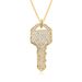 HipHop New Solid Copper Micro Inlaid Key Necklace Pendant Female Fashion Mingyuan Light Luxury Style Simple And Sweet_ipsvogv.com