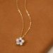 Cao Shi's Exquisite Sparkling Diamond Plum Blossom Red Necklace Versatile And Elegant Temperament, With Collarbone Chain_ipsvogv.com