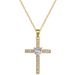 Love 【 】 Cross Light Luxury Charm Gorgeous Full Diamond Necklace Women's Versatile Clavicle Titanium Steel Chain 【 】_ipsvogv.com