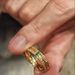 blue-green Men's Inlaid Colorful Couple Zircon Ring, Symbolizing Reunion Style, Trendy Commuting Ring, Style,_ipsvogv.com