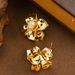 French Antique Style Diamond Inlaid Three-dimensional Metal Flower For Women With A Sense Of Light Luxury, Fashion, And_ipsvogv.com