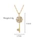 Steel 【 Titanium 】 Flower Key Light Luxury Temperament Gorgeous Full Diamond Necklace Women's Versatile Collarbone 【 】 【 】 【 】_ipsvogv.com