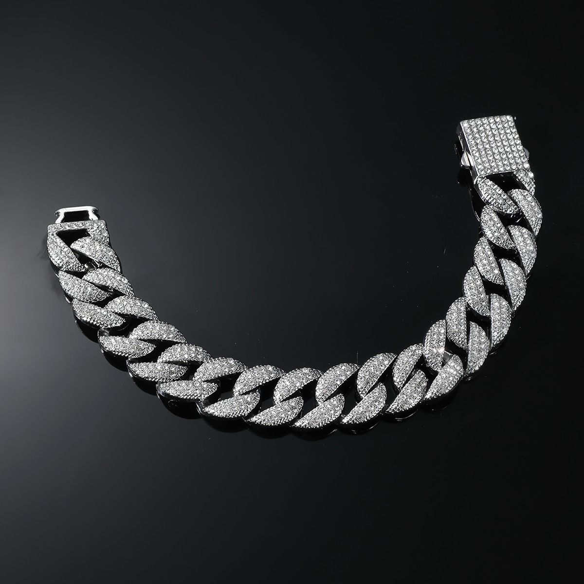 Full Diamond Hiphop Street Fashion Personalized 16mm Necklace Accessories_ipsvogv.com