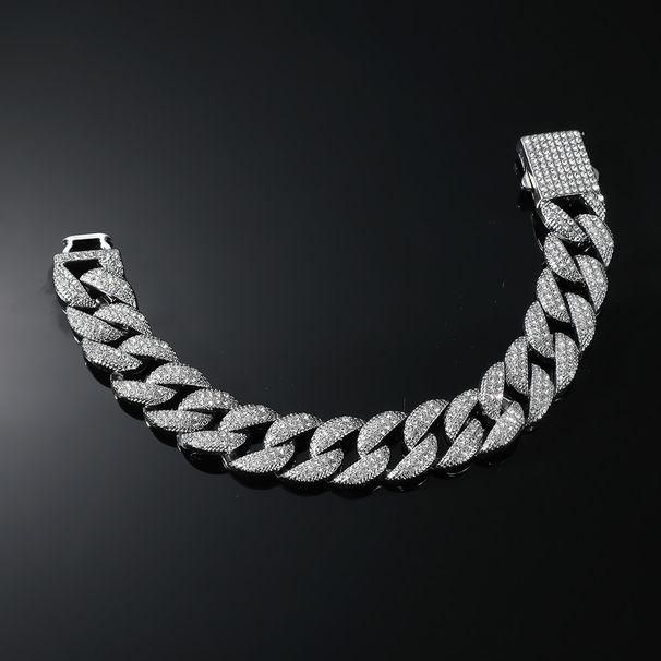 Full Diamond Hiphop Street Fashion Personalized 16mm Necklace Accessories_ipsvogv.com