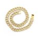 Men’s Jewelry Set Fashion High Quality Hip Hop 15mm Flat Wire Hip Hop Cuban Necklace Rhinestone Bracelet_ipsvogv.com