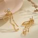 Niche Jewelry High-End Fairy Exaggerated Large Bowknot Irregular Alloy Point Diamond Stud Earrings_ipsvogv.com