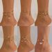 Beach Anklet star shaped butterfly chain pearl anklet ocean style shell dolphin foot jewelry_ipsvogv.com