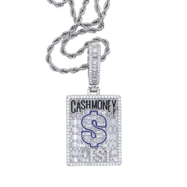 Men And Women's Jewelry Hip Hop Cash Money Pendant With Drip Design Stainless Steel Chain Statement Necklace For Trendy Outfits_ipsvogv.com