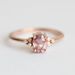 New Copper Jewelry Pink Zircon Princess Goose Egg Diamond Engagement Ring_ipsvogv.com