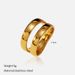 Women’s Jewelry Set Fashion Simple Double Layer Cross Ring Stainless Steel Plated Gold Niche Light Luxury Ring Jewelry_ipsvogv.com