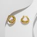 Wind geometric shape gold circle temperament earrings for women 2023 niche new copper plated earrings_ipsvogv.com