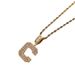 New 26 Letter English Pendant With Copper Inlaid Zircon, Fashionable And Versatile Jewelry Necklace_ipsvogv.com
