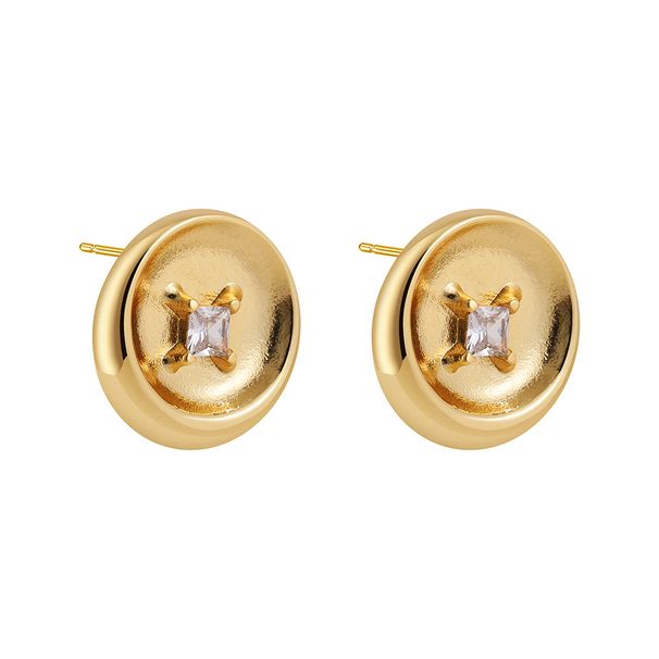 Women’s Jewelry Set Fashion Copper Plated Geometric Earrings Simple Exquisite Niche Personality Versatile Earrings_ipsvogv.com