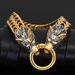 New Viking Odin Hip-Hop Style Bold Wolf Head Stainless Steel Men's Bracelet Trend_ipsvogv.com