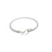 Men's Horseshoe Buckle Stainless Braided Rope Open Bangle Trendy Titanium Steel Simple Bracelet_ipsvogv.com