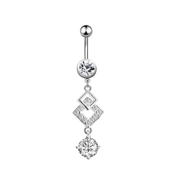 Women's Jewelry Belly Button Ring Creative Exquisite Zircon Belly Button Nail Piercing Jewelry_ipsvogv.com