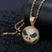 Jack Skellington Jack Skull Cartoon Pendant Hip Hop Micro Inlaid Zircon Necklace Accessories_ipsvogv.com