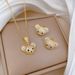 】 Animal 【 Bear Set Light Luxury Necklace Female Internet Celebrity Versatile Clavicle Titanium Steel Chain 【 】_ipsvogv.com