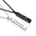 new long stainless steel I LOVE YOU wishing column pendant necklace couple jewelry accessories_ipsvogv.com
