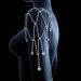 Fashion new full diamond tassel shoulder chain fashion bridal wedding rhinestone accessories shoulder chain_ipsvogv.com