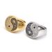Men's Jewelry Grand Gossip Black And White Diamond Ring Trendy Stainless Steel Personality Ring_ipsvogv.com
