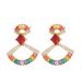 Hot Selling Elegant Temperament, Sweet Beauty, High-end Feeling, Evening Accessories, Long Rainbow Zircon Earrings_ipsvogv.com