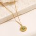 Green Aventurine Pendant Necklace - Retro Bohemian Gold Plated Jewelry For Women_ipsvogv.com
