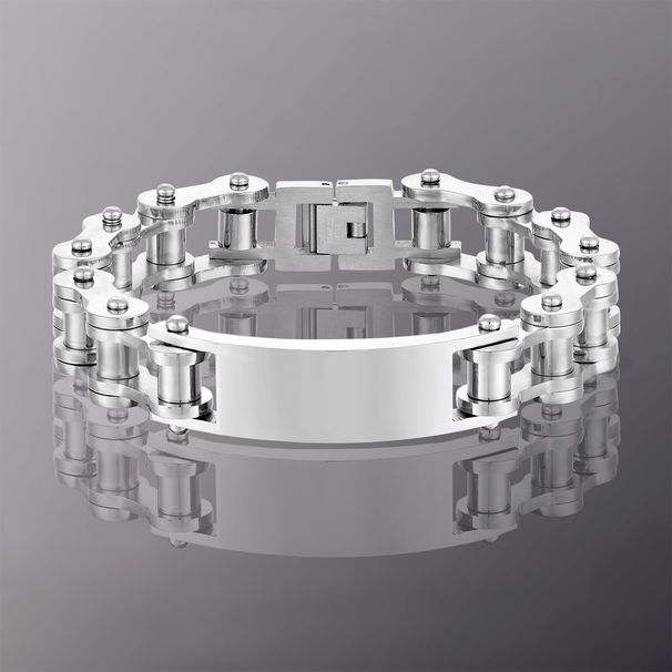 Men's Jewelry Stainless Steel Bicycle Chain Titanium Steel Bracelet Smooth Bracelet_ipsvogv.com