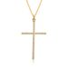Hot Selling Retro Inlaid Rhinestone Cross Pendant Necklace Creative Ladies Fashion Pendant Clavicle Chain_ipsvogv.com
