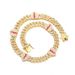 Unisex 10mm Diamond Heart Broken Full Diamond Alloy Necklace Trendy Cool Rap Hip Hop Style Cuban Chain_ipsvogv.com