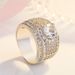 Group Set With Full Diamond Men's Luxury Silver Ring_ipsvogv.com