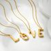Fashion All Match Plated 26 English Letters Necklace Simple High End Clavicle Chain Pendant_ipsvogv.com