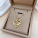 【 】 Star Love Light Luxury Temperament Gorgeous Full Diamond Necklace Women's Versatile Clavicle Titanium Steel Chain_ipsvogv.com