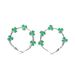 Fashion Temperament Three Leaf Clover Earrings Four Leaf Clover Oil Drop Exaggerated Earrings_ipsvogv.com