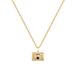 【 Titanium Steel 】 Ancient Style Bag, Fashionable, Light Luxury, Gorgeous, Full Diamond Necklace, Women's Versatile_ipsvogv.com