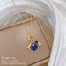 【 】 Plaet Space Rocket Light Luxury Charm Gorgeous Full Diamod Necklace Wome's Versatile Clavicle Titaium Steel_ipsvogv.com